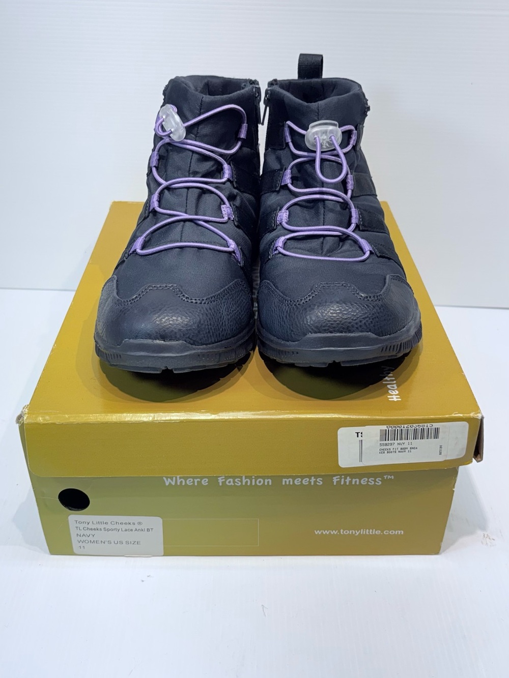 Tony Little Cheeks Fit Body Ankle Sneaker Boots - Women's Size 11